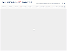 Tablet Screenshot of nauticaboats.com.mx